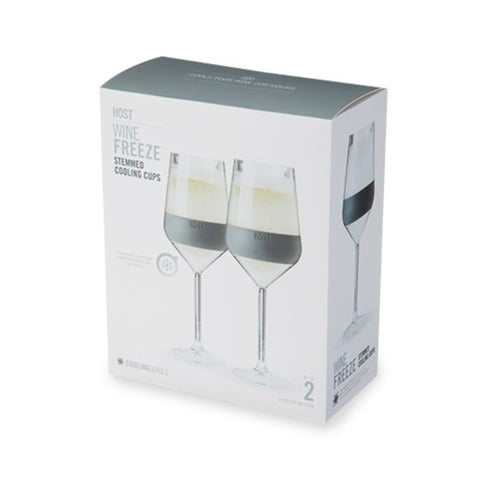 Wine FREEZE Stemmed in Gray (set of 2)  by HOST®