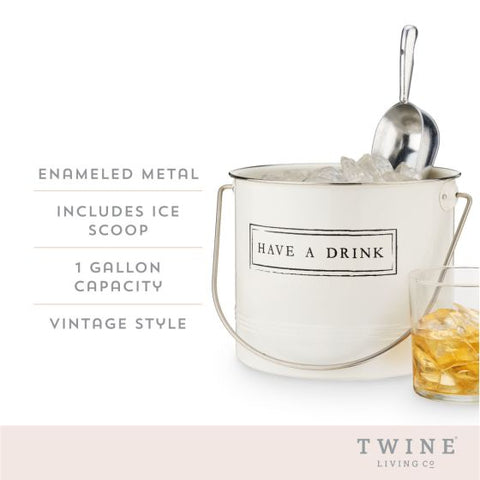 Have A Drink Ice Bucket and Scoop by Twine Living®