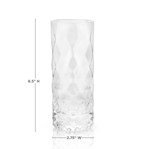 Gem Crystal Highball Glasses by Viski®