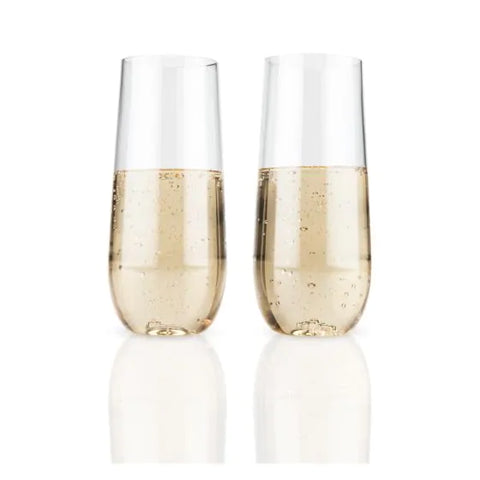 Flexi™: Stemless Champagne Flute Set