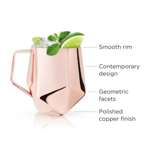 Faceted Moscow Mule Mug by Viski®