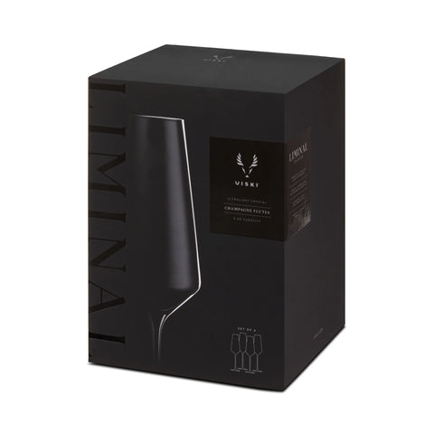 Reserve Liminal Ultralight Champagne Flutes by Viski® (Set of 4)