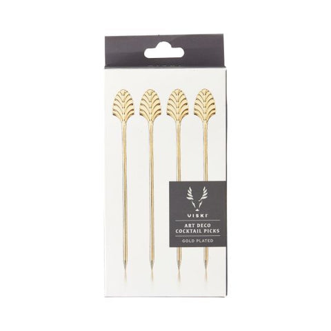 Gold Art Deco Cocktail Picks by Viski®