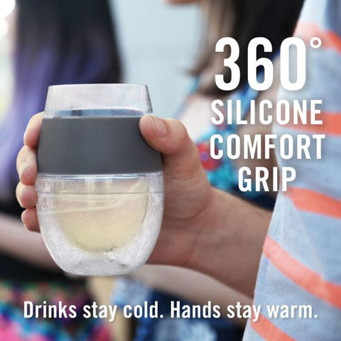 Wine FREEZE™ Cooling Cup in Wood Cup by HOST®