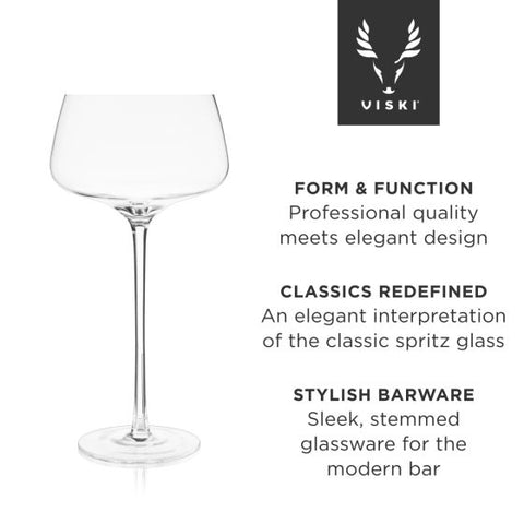 Angled Crystal Amaro Spritz Glasses by Viski®