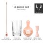 4-Piece Copper Mixologist Barware Set by Viski®