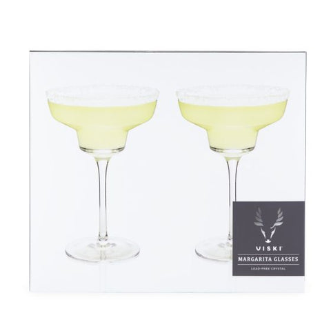 Angled Crystal Margarita Glasses by Viski®