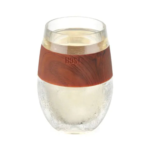 Wine FREEZE™ Cooling Cup in Wood Cup by HOST®