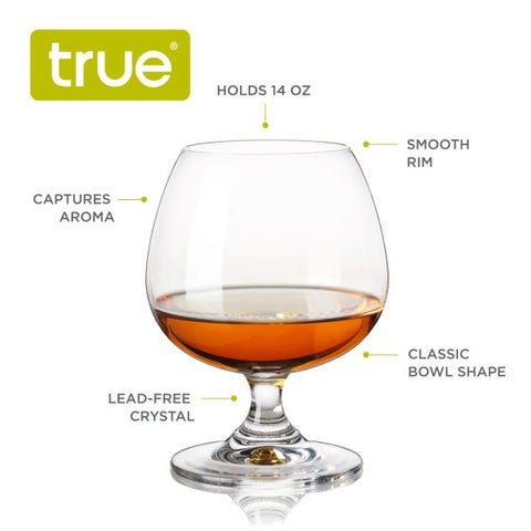 Snifter Glasses, Set of 4 by True