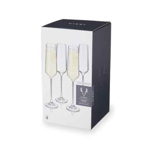 Reserve European Crystal Champagne Flutes by Viski®