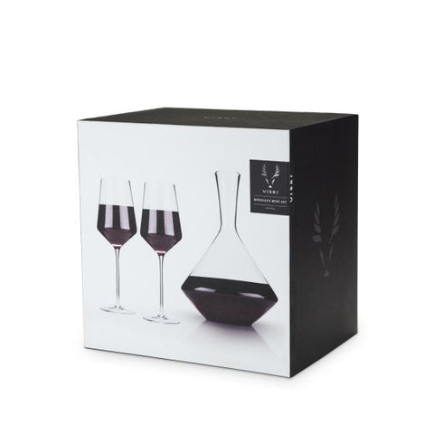 3-Piece Angled Crystal Bordeaux Set by Viski®