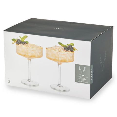 Meridian Coupe Glasses (set of 2) by Viski®