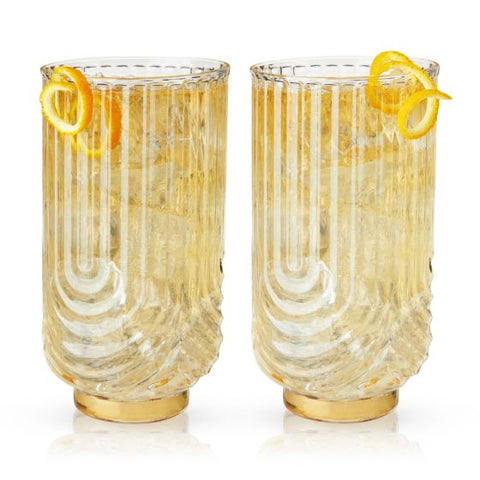 Gatsby Highball Glasses by Viski