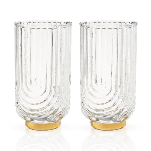 Gatsby Highball Glasses by Viski