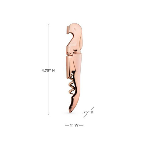 Copper Signature Double Hinged Corkscrew by Viski®