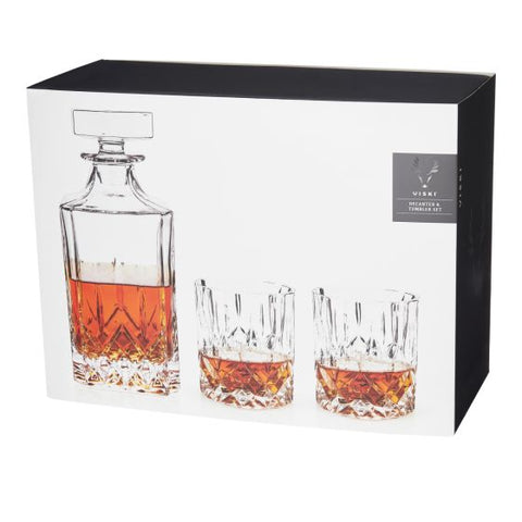 Admiral™ 3-Piece Decanter & Tumbler Set by Viski®