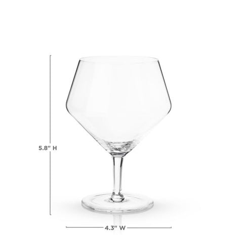 Angled Crystal Gin & Tonic Glasses by Viski®