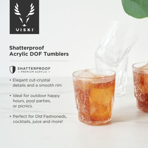 Shatterproof Acrylic DOF Tumblers