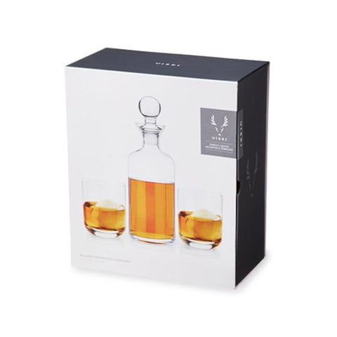 Modern Liquor Decanter & Tumblers by Viski