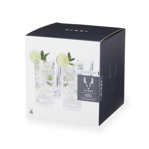 Reserve European Crystal Highball Tumblers by Viski®