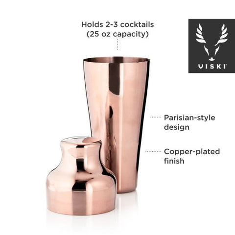 Copper Parisian Cocktail Shaker by Viski®