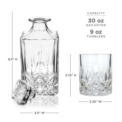 Admiral™ 3-Piece Decanter & Tumbler Set by Viski®