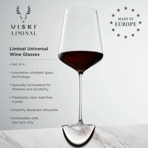 Reserve Liminal Ultralight Universal Glasses by Viski® (Set of 4)
