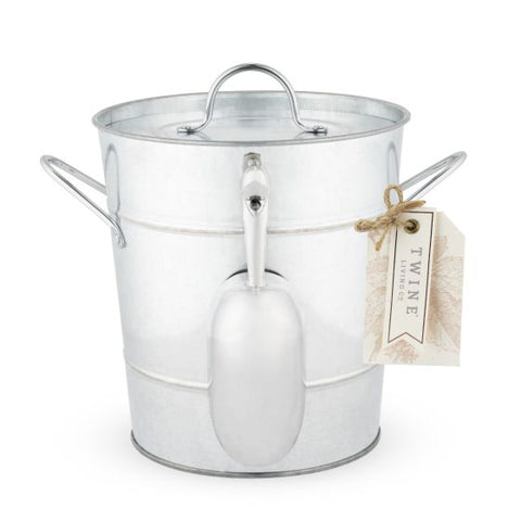 Galvanized Metal Ice Bucket by Twine®