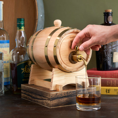 Whiskey Barrel Drink Dispenser by Foster & Rye™