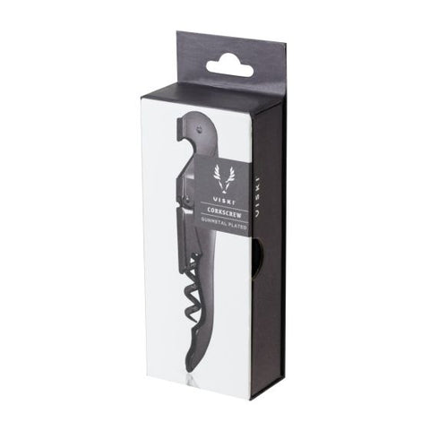 Gunmetal Signature Double Hinged Corkscrew by Viski®