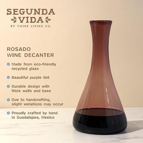 Rosado Recycled Wine Decanter Twine®