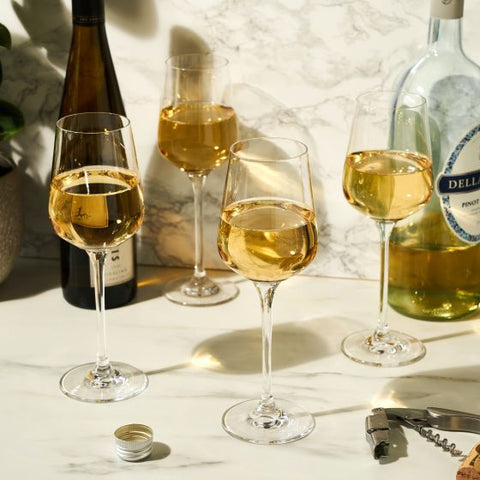 Reserve European Crystal Chardonnay Glasses by Viski®