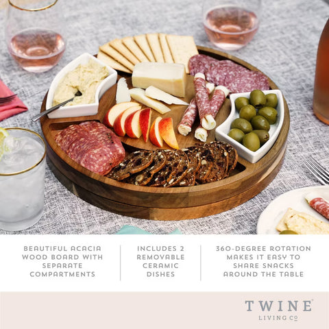 Rotating Charcuterie Board by Twine®
