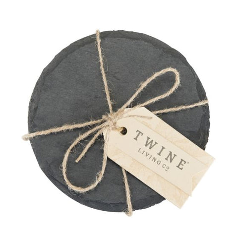 Circle Slate Coasters by Twine®