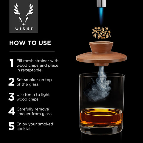 4 Piece Single Serve Smoker Kit by Viski®