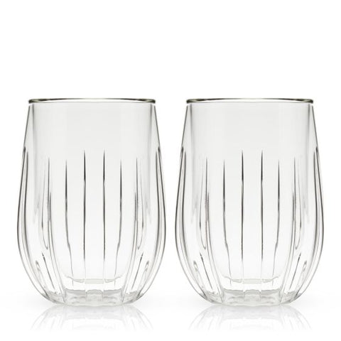 Double Walled Wine Glasses by Viski