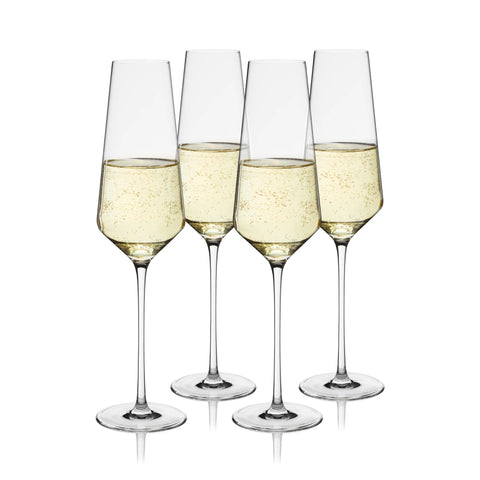 Reserve Liminal Ultralight Champagne Flutes by Viski® (Set of 4)