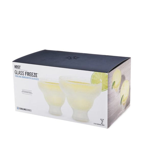 Glass FREEZE™ Margarita Glass (set of two) by HOST®