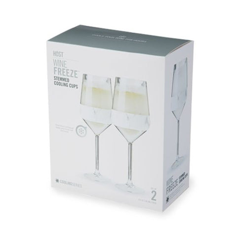 Wine FREEZE Stemmed in Marble (set of 2)  by HOST®