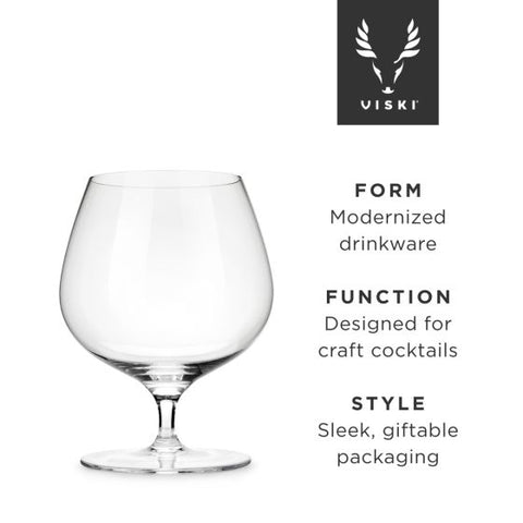 Crystal Wingback Brandy Glasses by Viski®