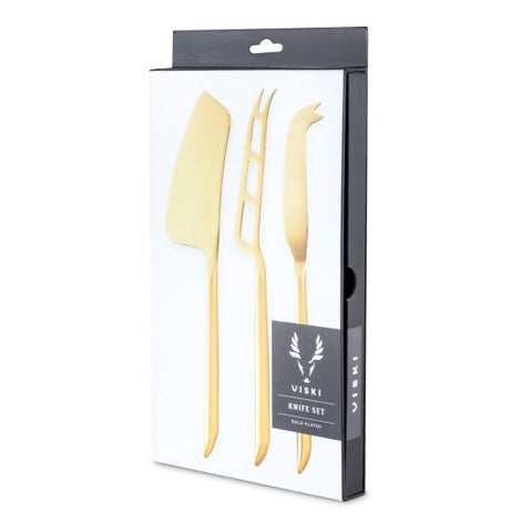 Gold Cheese Knives by Viski®