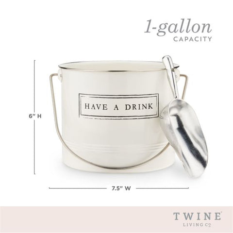 Have A Drink Ice Bucket and Scoop by Twine Living®