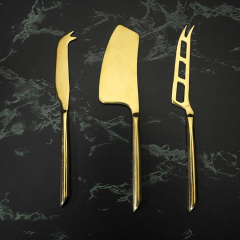 Gold Cheese Knives by Viski®