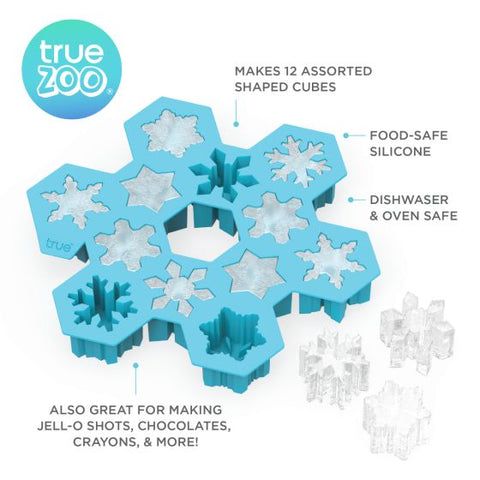 Snowflake Silicone Ice Cube Tray by TrueZoo