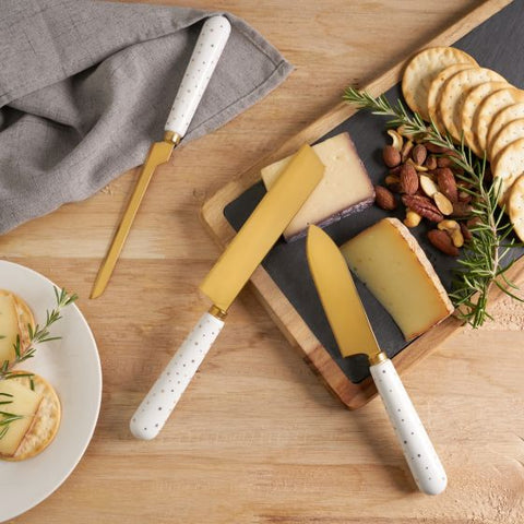 Starlight Cheese Knife Set by Twine®