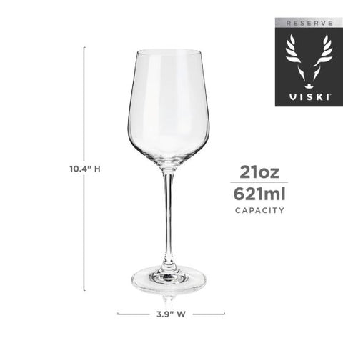 Reserve European Crystal Bordeaux Glasses by Viski®