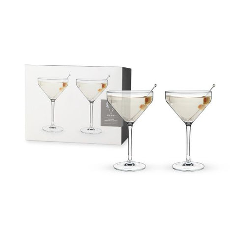 Angled Martini Glasses by Viski