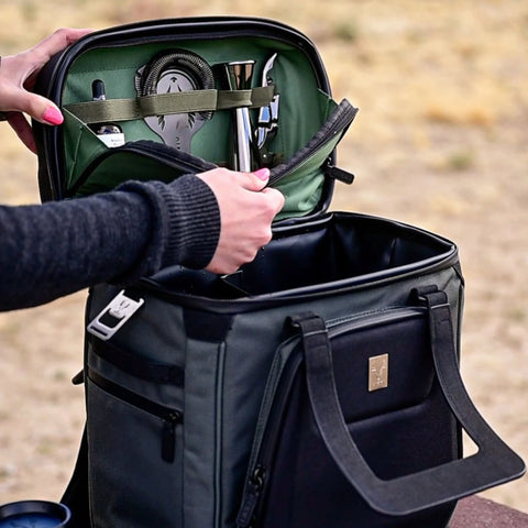 Insulated Black Cooler Backpack by Viski®