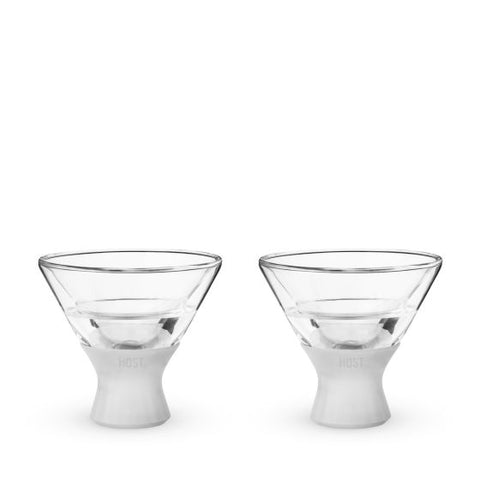 Glass FREEZE™ Martini Glass by HOST®  (set of two)