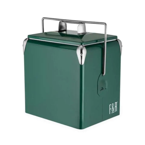 Green Vintage Metal Cooler by Foster & Rye™